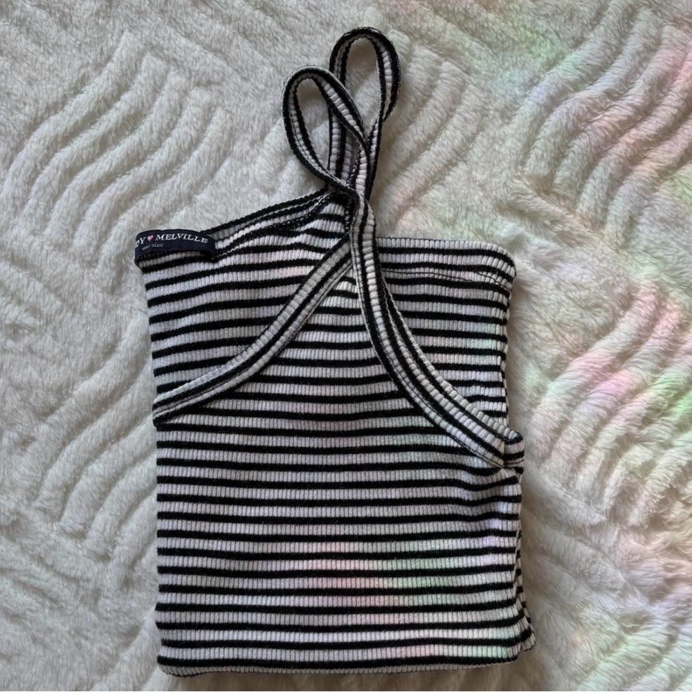Black & White Striped Brandy Melville Top